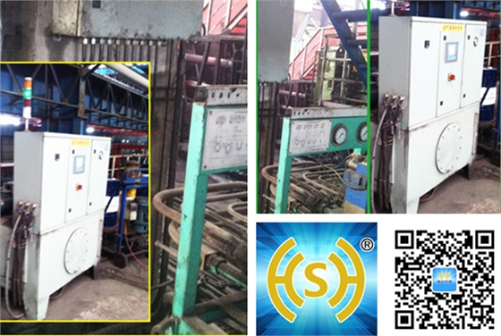 高線使用油氣潤(rùn)滑系統(tǒng)，降低潤(rùn)滑油的消耗